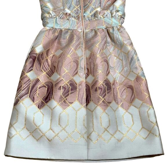 TED BAKER Ingrida Sea of Clouds Tulip Dress XSMALL NWT - Picture 6 of 16